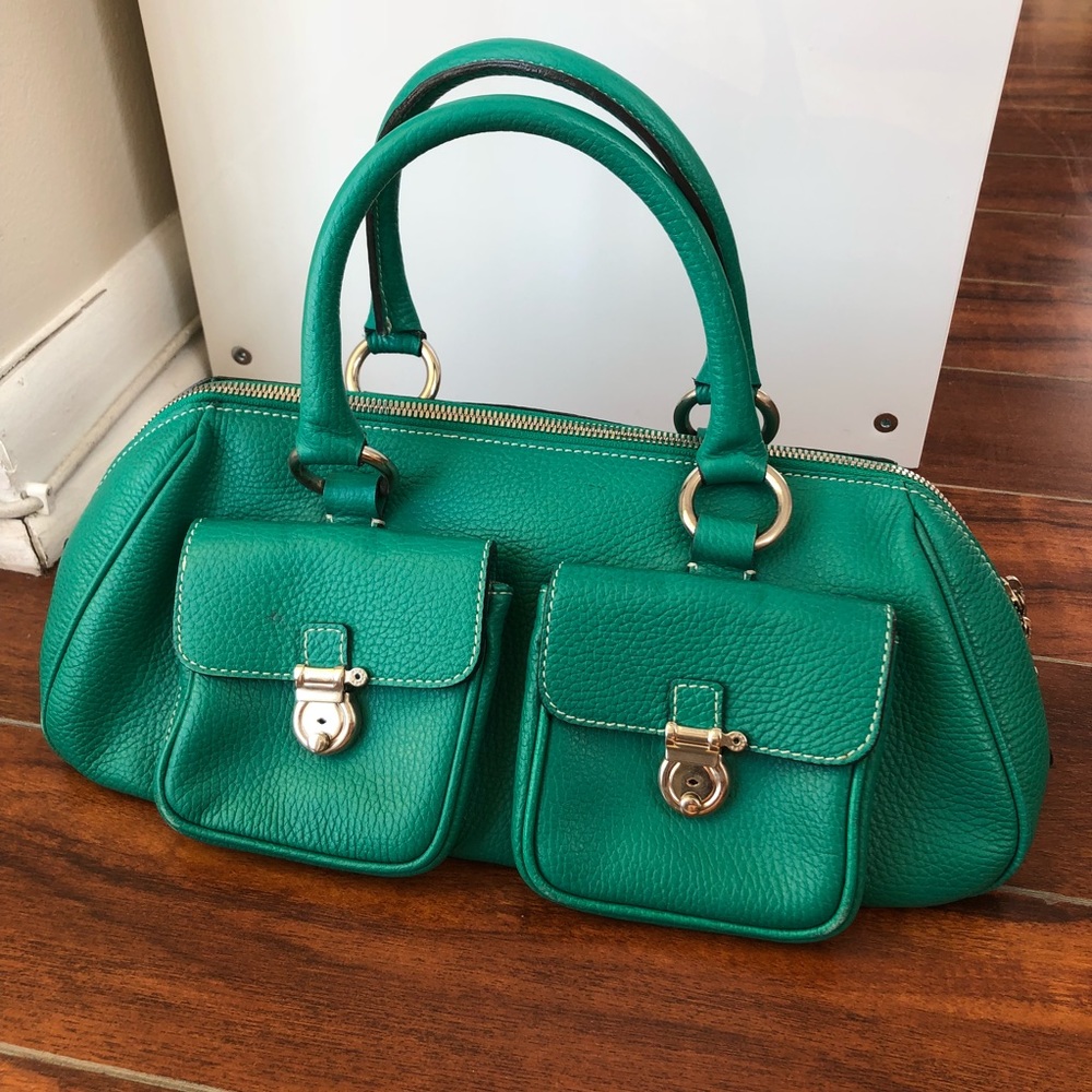 Burberry Leather Bag Aqua